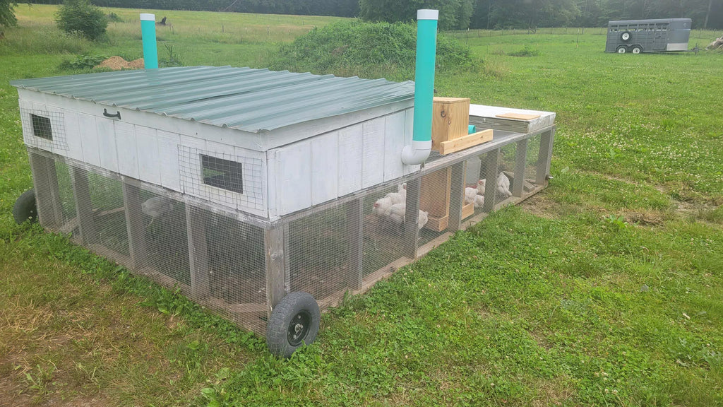 8x12 Chicken Tractor Plans | Heavy Duty Broiler with Brooder (PDF)