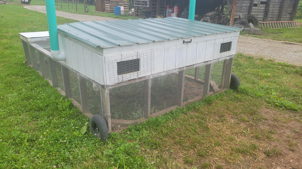 8x12 Chicken Tractor Plans | Heavy Duty Broiler with Brooder (PDF)