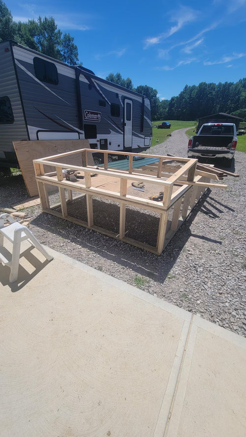8x12 Chicken Tractor Plans | Heavy Duty Broiler with Brooder (PDF)